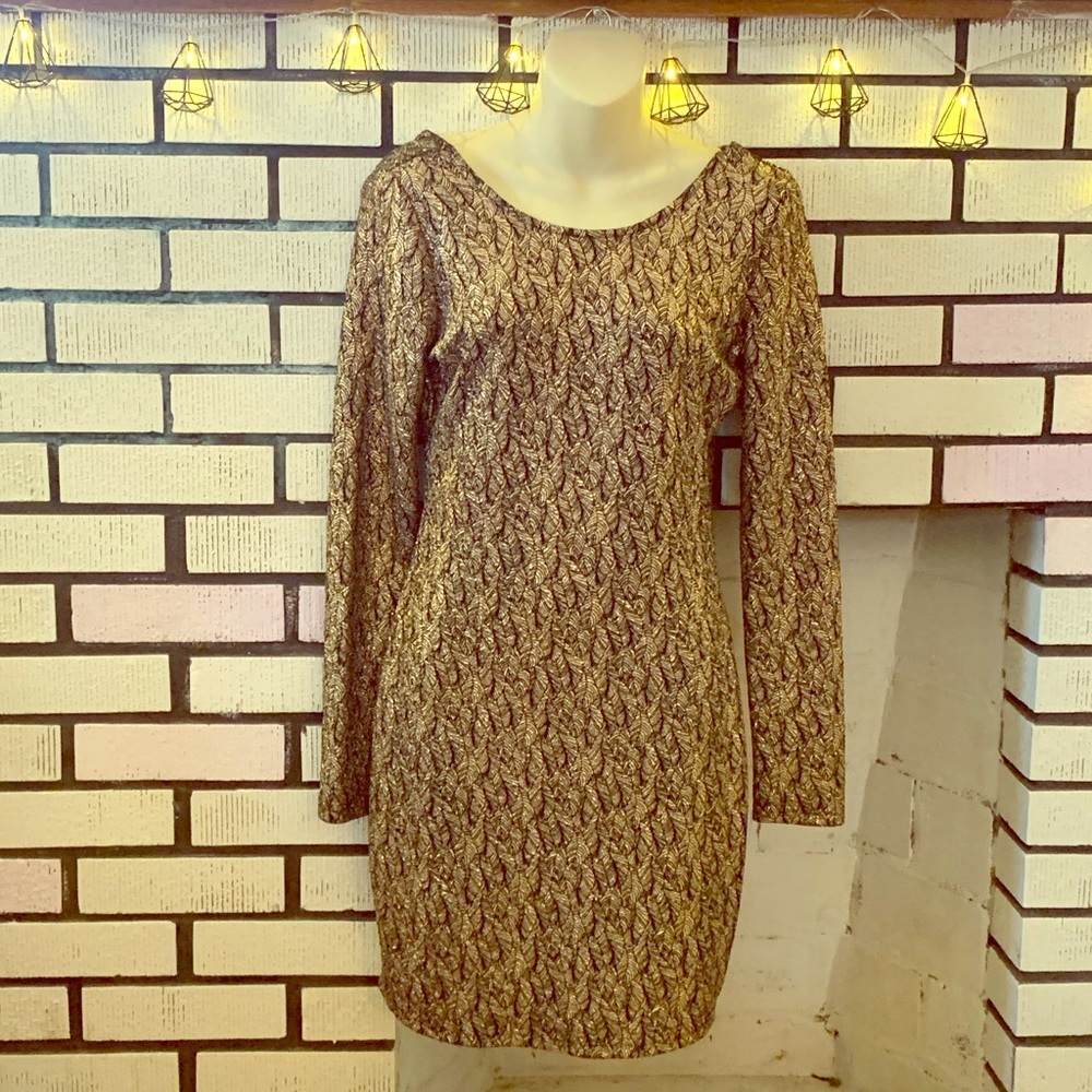 Body Con Gold Dress